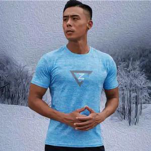 

quick-drying clothes loose running sports T-shirt high-elastic half-sleeve breathable tight training top, Black;yellow