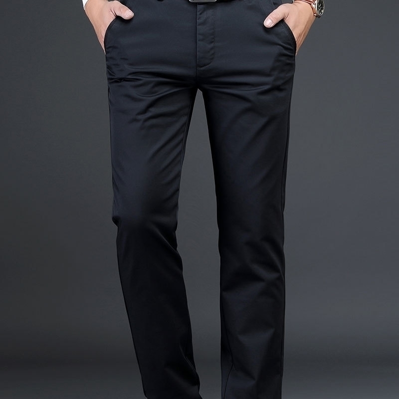 

Casual autumn and winter 2019 new spring clothes straight tube loose men's pants, Khaki