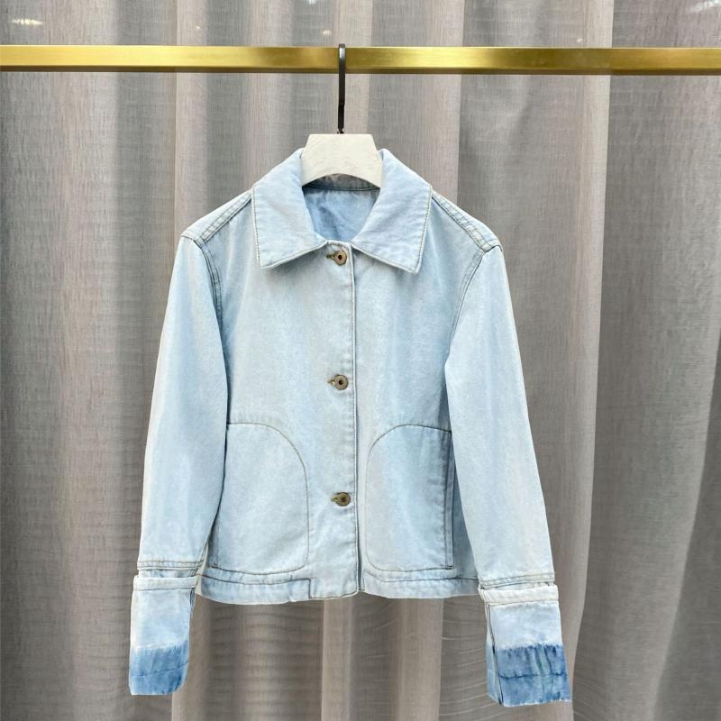 

Women's Jackets House 21 Spring Casual Versatile Sleeve Short Lapel Jacket Denim, Light blue