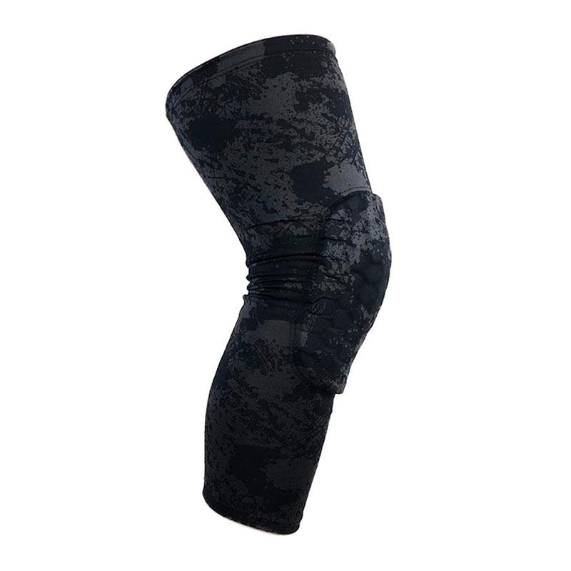 

Elbow & Knee Pads 1pc Camouflage Basketball Sports Safety Calf Leg Sleeve Honeycomb Pad Kneelet Guard Protective Kneepad, Black