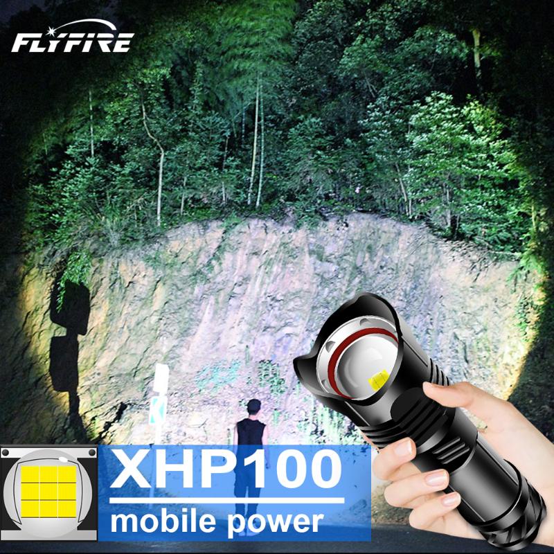 

NEW XHP100 powerful torch 18650 flash light xhp90 Rechargeable tactical hunting xhp70 led lantern camp