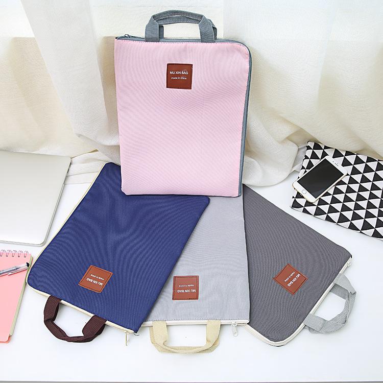 

Business Card Files 1PC Creative Simple Solid A4 Big Capacity Document Bag Briefcase Storage File Folder For Student Gift Papers Stationery
