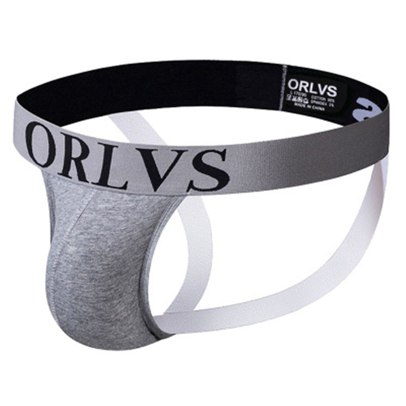

Man Underwear Sexy Underpants Fashion Trend Jockstrap Gay G-Strings Bikini Cotton Mens Thongs Calzoncillo Hombre Sous Vetement OR131, White