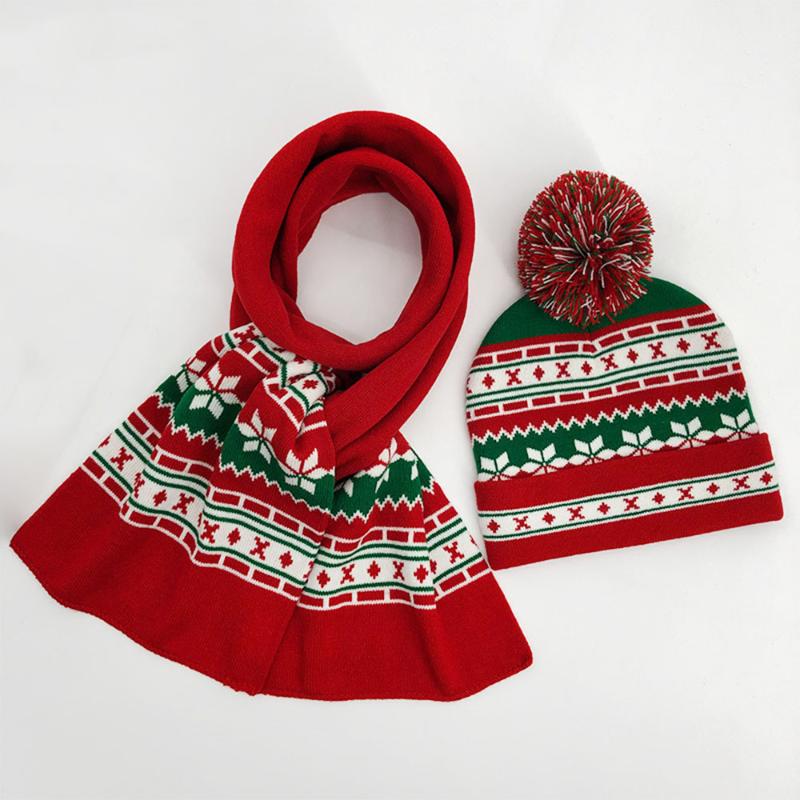 

Caps & Hats Unisex Christmas Scarf Hat Sets Winter Warm Knit Beanie Hair Bulb Long Gift For Women Man Kids, Yellow