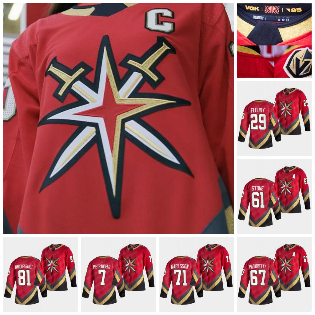 

2021 Reverse Vintage Mark Stone Jersey C Patch Las Vegas Golden Knights Alex Pietrangelo William Carlson Max Pacioretty Ryan Reaves Reilly S, Black;red