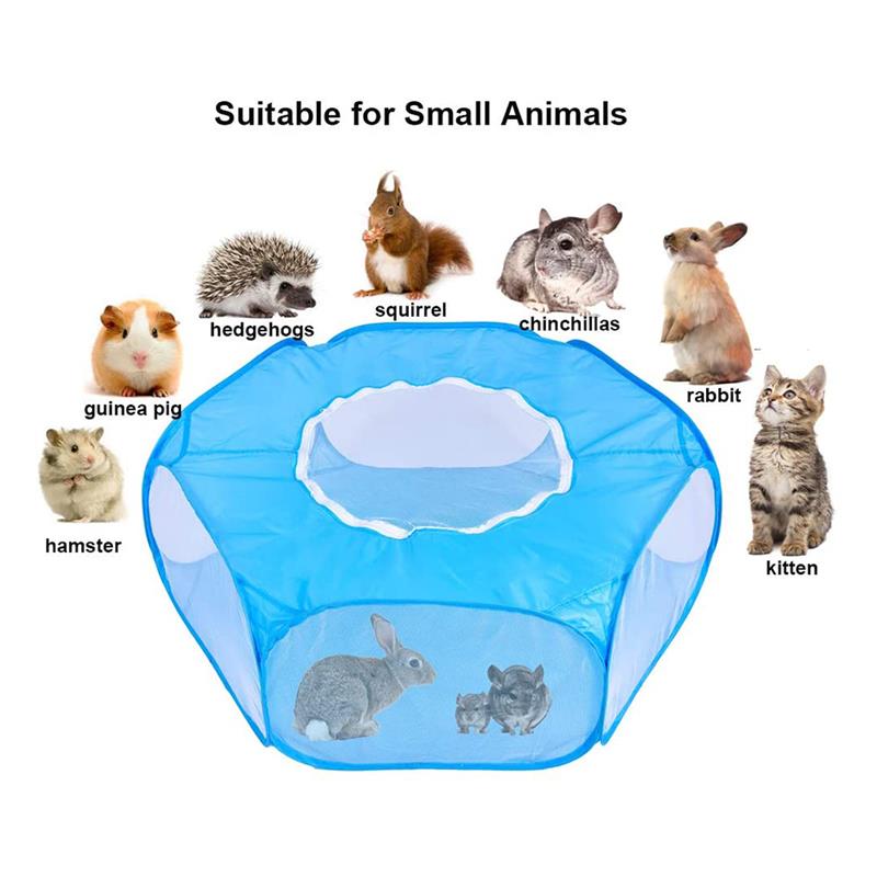 

Pet Paypen Portabe Open Indoor / Outdoor Sma Anima Cage Game Payground Fence Cing Tent For Outdoor Indoor, Default color