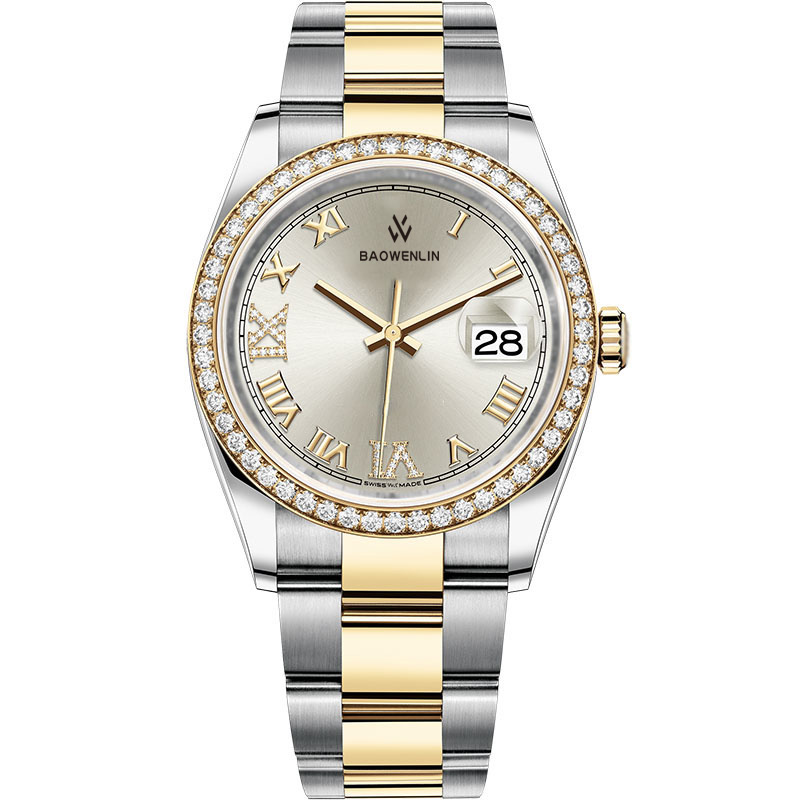 

AAA top U1 watch dial Roman scale automatic diamond and neutral design luxurymechanical 36 mm sapphire mirror stainless steel watches wristwatches wristwatch sub, Strap buckle