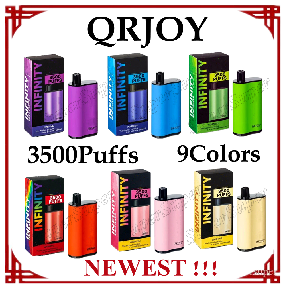 

Fum-e-d INFINITY QRJOY Disposable Vape Pen E Cigarette 3500Puffs 9Colors WHOLESALE XXL
