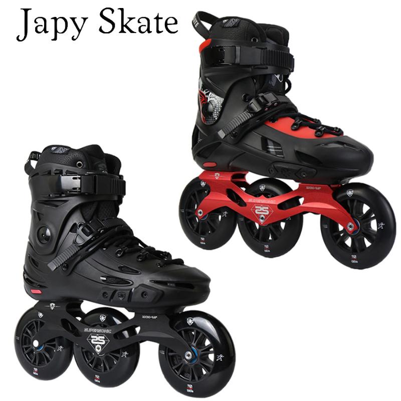 

Inline & Roller Skates Japy Skate Flying Eagle F110 F110H Speed 3*110mm Wheels Professional Adult Skating Shoe Free Patine