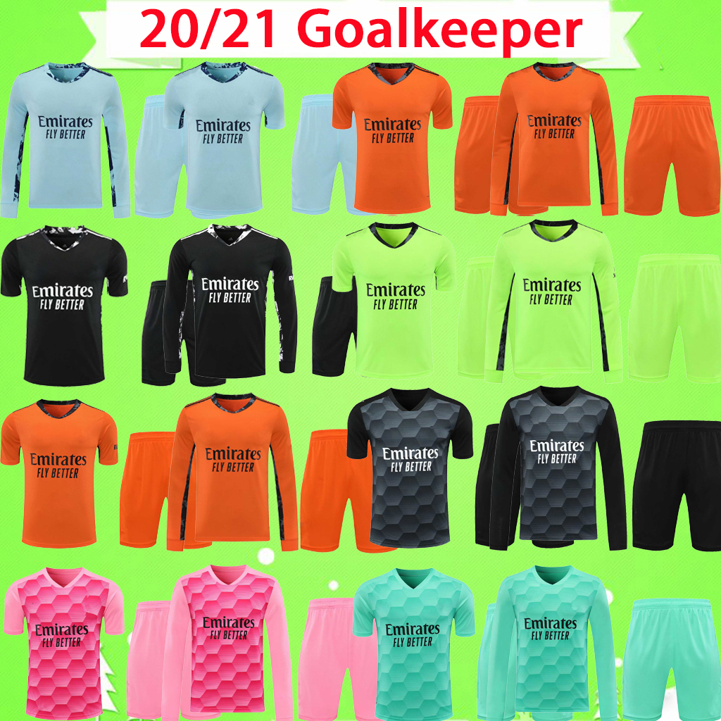 

Adult kit Real Madrid 20 21 AC COURTOIS LENO MILAN DONNARUMMA 2020 2021 goalkeeper Soccer Jerseys man suit Football Shirt mens set Uniform, Rm