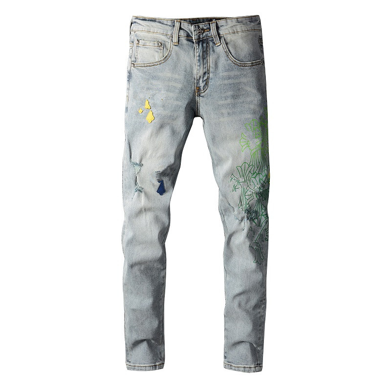 

New Design Arrivals Mens Jeans Designer Jeans PatchJeans Casual Men Pants High Quality High Street Biker Luxyrys Denim Pants Size W28 W40, Customize