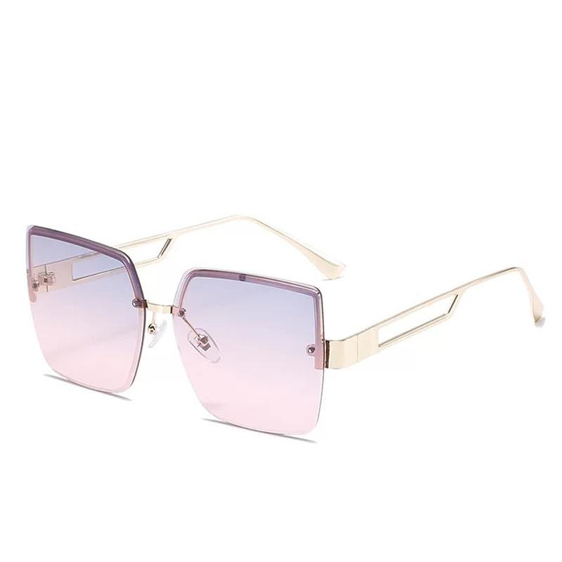 

Sunglasses Fashion Rimless Women Metal Square Sun Glasses UV400 Shades Eyewear Oculos Gafas De Sol
