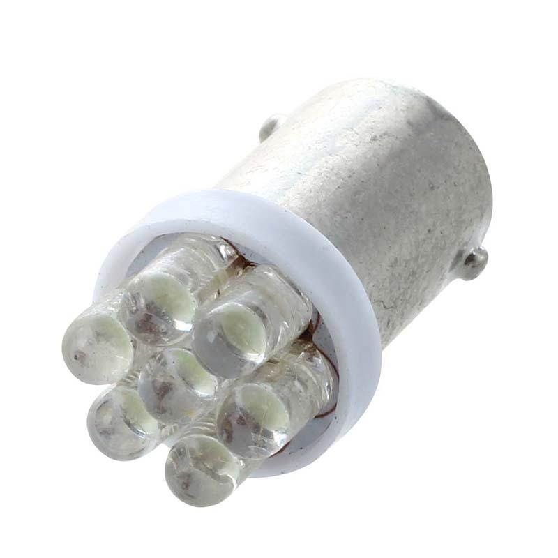 

Car Headlights 10 X BA9S 1895 T4W Lamp Bulb 7 LED 12V White For