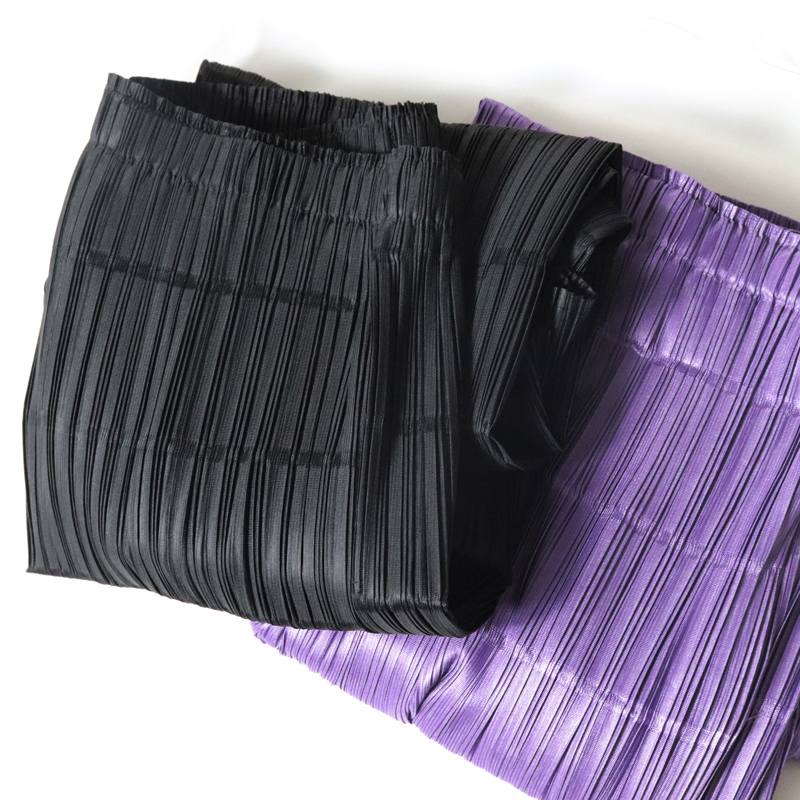 

New Pleated Slub Pants 2021 Summer Straight Wide Leg Purple Pant Jogger Loose Casual Sweatpants Women Trousers Korean Fashion Ayk2