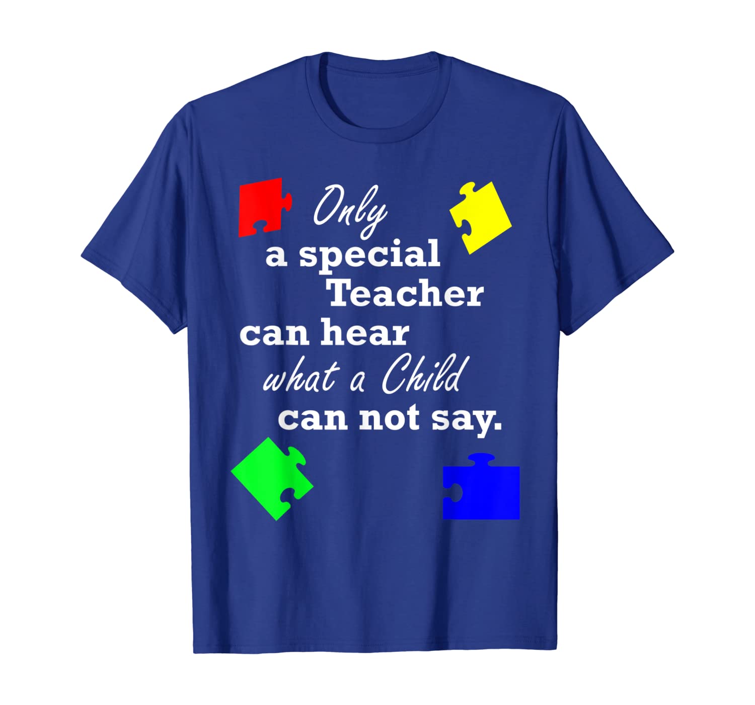 

Autism Awareness Shirt Women Teacher Special Education Gift, White;black