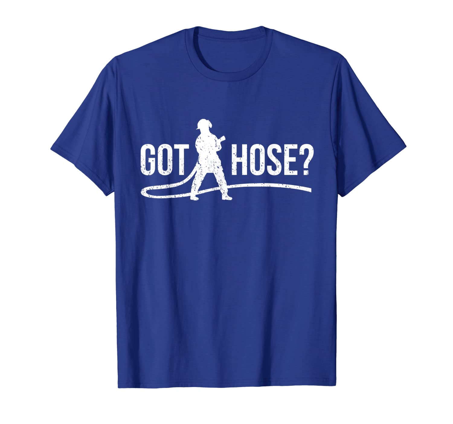 

got hose - funny firefighter wordplay t-shirt, White;black