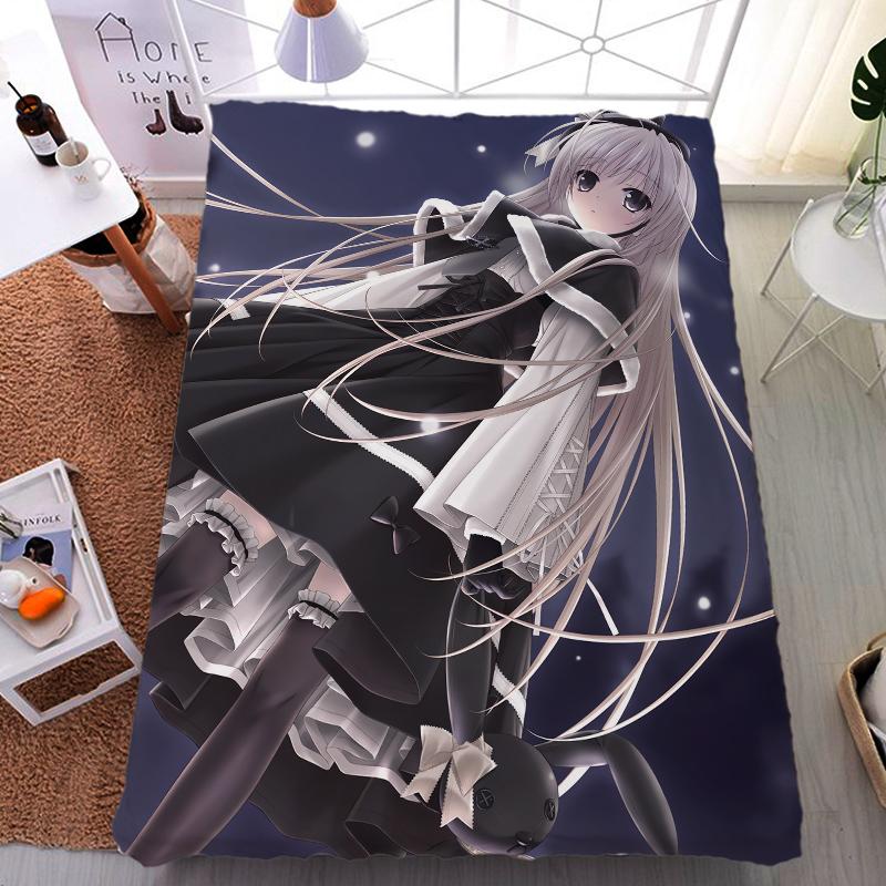 

Sheets & Sets June Update Anime Yosuga No Sora Sexy Girl Character Kasugano Milk Fiber Bed Sheet Flannel Blanket Summer Quilt 150x200cm
