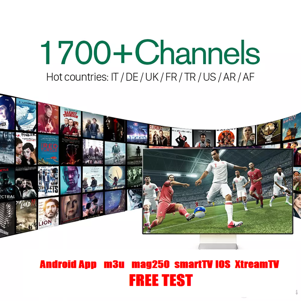 

M3U high-definition 4K receivers in Europe and Spain Canada dutch Germany support free testing of smart TV and IPTV