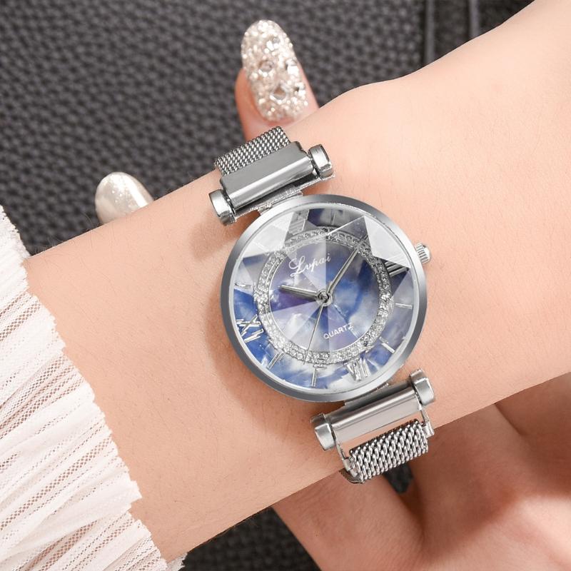 

Wristwatches 2021 Fashion Ladies Watch Lvpai Wristwatch Women Magnetic Steel Strap Watches Clock Relogio Feminino, Box