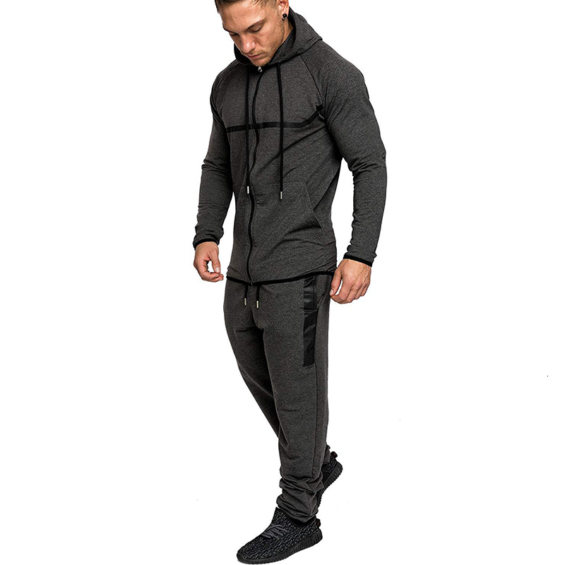 

2021 Sweatpants Jogging Men's Sportswear Training Hoodies Casual Cotton 2 Male Fitness Conjunctions Fashion 76kk, Army green.