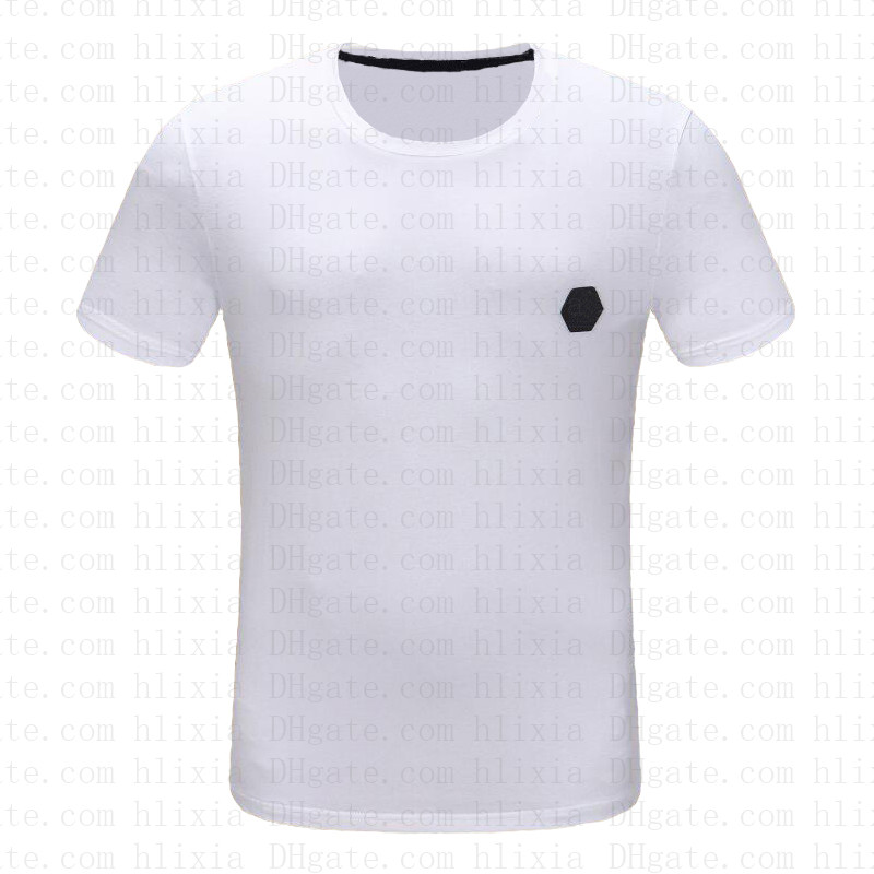 

2021 NEW Hot Sale T-Shirt Men Shortsleeve Stretch Cotton Jersery Tee Men's Embroidery Tiger Printed Bird Snake Crew Collar T -shirt #3602, White;black