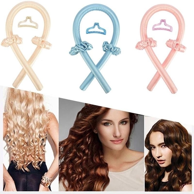 

1pc Foam Heatless Iron Curling Rod Headband Curler Set Make Soft And Shiny Lazy Curly Hair Artifact
