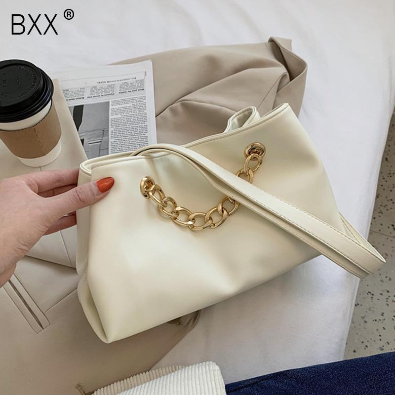 

[BXX] High Capacity PU Leather Bags for Women 2021 Fashion Crossbody Bags Lady Purses and Handbags Female Shoulder Bag HP294, Black