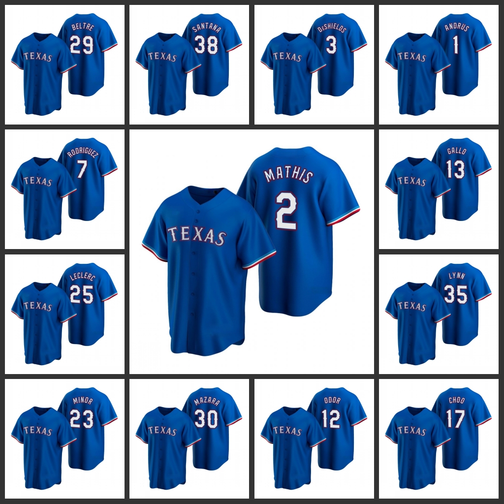 

Texas Rangers Men Adrian Beltre Mike Minor Shin-Soo Choo Rougned Odor Replica Alternate Women Youth Jersey, Black