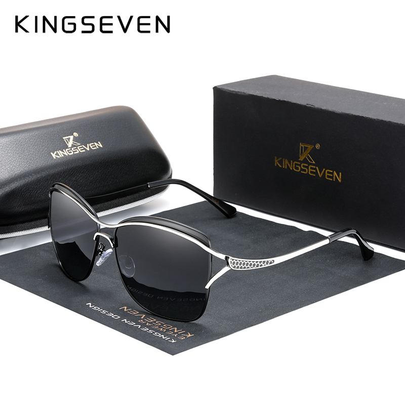 

KINGSEVEN Retro Womens Sun glasses Polarized Luxury Ladies Brand Designer Gradient Lens Sunglasses Eyewear For Women Female Y200619
