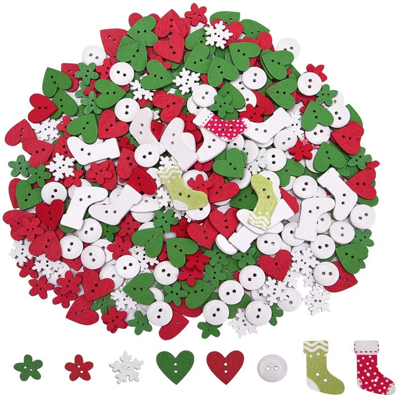 

Christmas decoration tree printed gloves color elk wood chips Christmas handmade DIY decorations patch Clothing