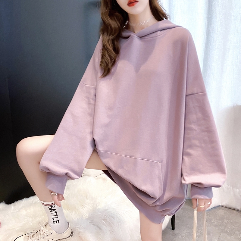 

2021 autumn new Korean cute rabbit ear hooded top long sleeve women's sweater, White