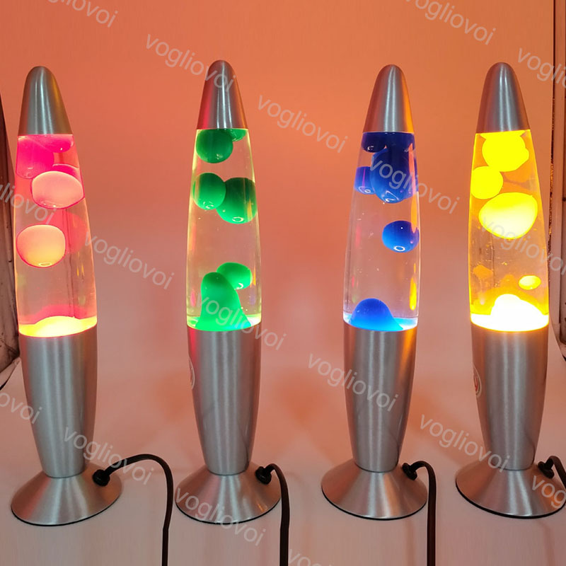 

Night Lights 25W Lava Lamp Aluminum Base Wax Volcano Style Jellyfish Creative Indoor Lighting For Bedroom Bedside Decorative Light