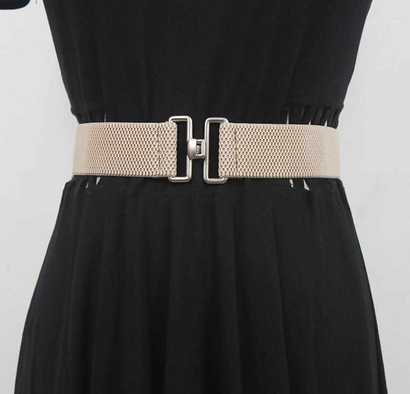 

Belts Ladies Elastic Adjustable Belt Simple Joker Jeans Lazy Skirt Girdle Decorative, Black;brown