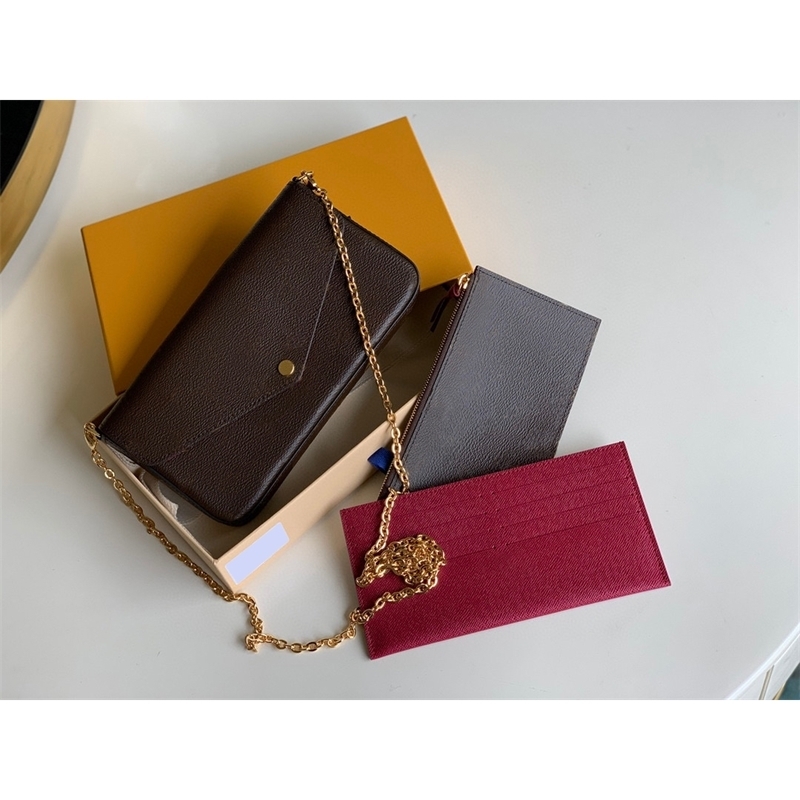 

Women Luxurys Designers Bags 2021 high-quality customized messenger one-shoulder three-piece suit Designer Handbag Handbags Totes Crossbody Bag