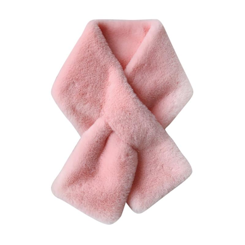 

Scarves Women Fashion Scarf Winter Faux Fur Cashmere Solid Color Scarfs Keep Ladies Warm Shawls Cute High Quality Echarpe
