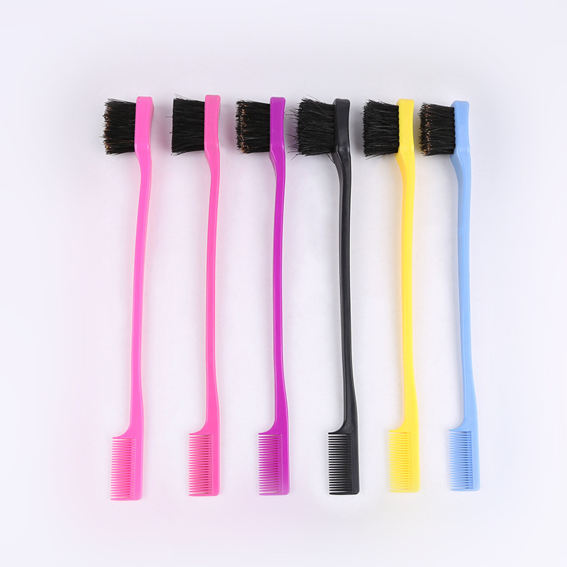 

Beauty Double Sided Edge Control Hair Comb Hair Styling tool Hair Brush toothbrush Style eyebrow brush Wholesale