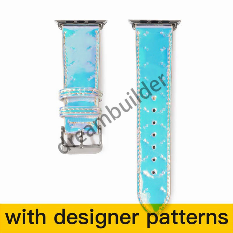 

fashion Watchbands Smart strap Watch Band 42mm 38mm 40mm 44mm iwatch 2 3 4 5 bands Leather Strap Bracelet Stripes watchband cghhd