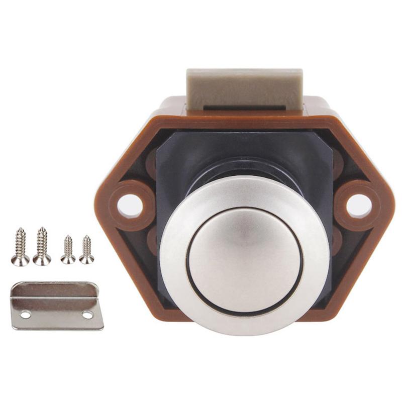 

Parts Desk Motorhome RV Furniture Cabinet Catch Knob Drawer Latch Handle Push Button Lock Cupboard Door Cars For Caravan Boat Yachts