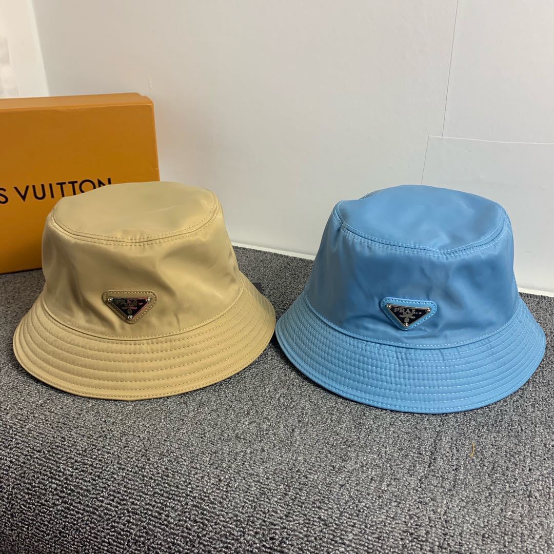 

High quality star net red same p family fisherman's cap inverted triangle nylon bucket cap sun visor basin cap, Blue;gray