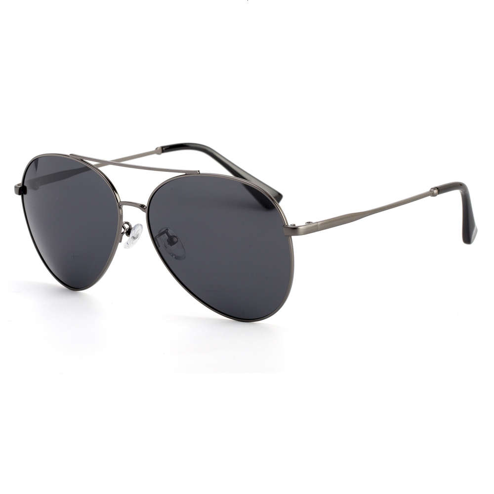 

2021 new HD Polarized Sunglass men 3054 double beam metal toad glass pilot Classic Sunglass men