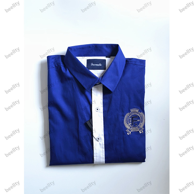 

Eden Faconnable Brand Shirts Chemise Masculine 2019 New Fashion Man Long Sleeve Clothing Cotton Shirt Casual Park Male Shirt 1, White;black