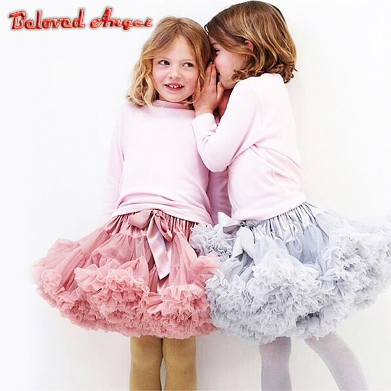 

Skirts Beloved Angel Baby Girls Tutu Skirt Ballerina Pettiskirt Fluffy Child Ballet For Party Dance Princess Girl Tulle Clothes, Black