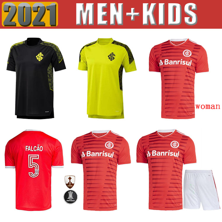 

Camisa Internacional 2021 2022 soccer jerseys 21 22 away YURI ALBERTO TAISON GUERRERD PATRICK PEGLOW goalkeeper women training football shir, Black;yellow