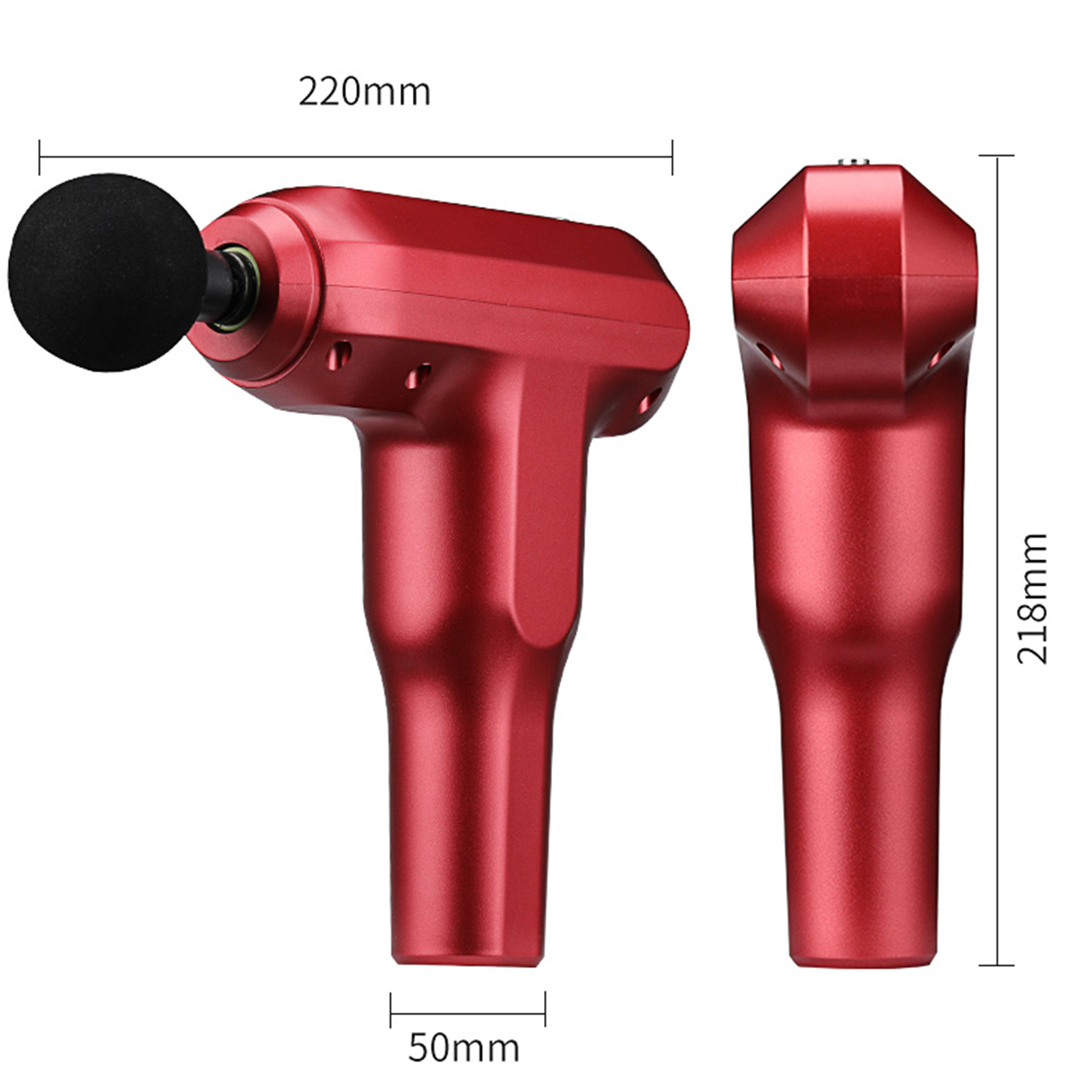 

Fascial Gun Electric Body Massager Massage Gun 6-Level Variable Frequency Vibration Muscle Massager for Pain Relief With 4 HeadScouts