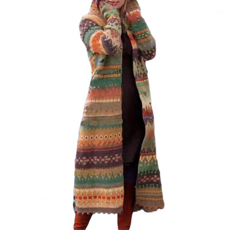 

Women's Jackets Women Coat Plus Size Lady Jacket Loose Vintage Ethnic Mid-calf Length 2021 Casual Soft Autumn For Daily Party, Black;brown