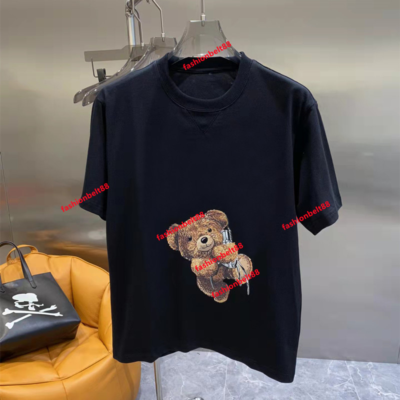 

Mens Womens Letter Print T Shirts Black Fashion Designer Summer High Quality Top Short Sleeve Size S-XXL