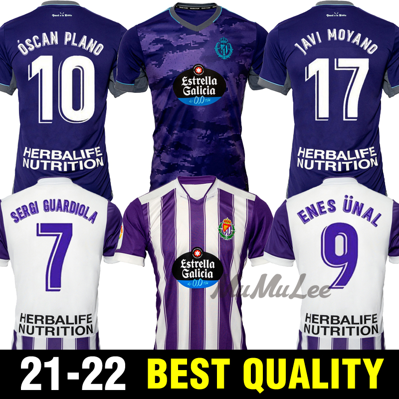 

21 22 Real Valladolid soccer jerseys Weissman FEDE S. Sergi Guardiola Óscar Plano . Olaza R.Alcaraz Marcos Andre camisetas de fútbol 2021 2022 men kids kit FOOTBALL SHIRTS