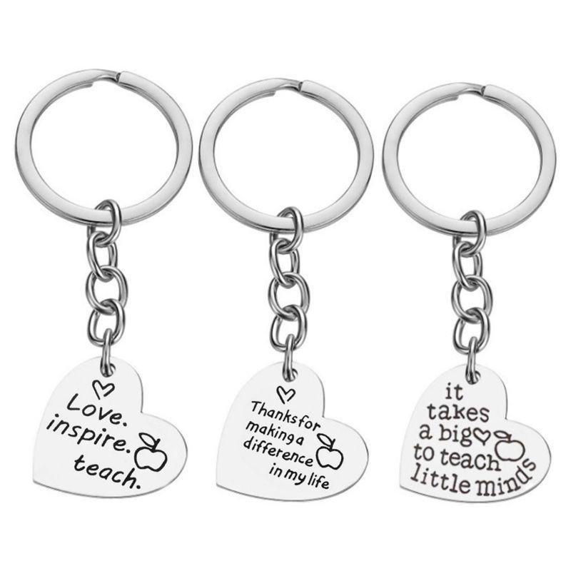 

Keychains Her Him Gratitude Gift For Teacher Teaching Is A Heart Work 2021 Keychain With Box-Show Your Appreciation