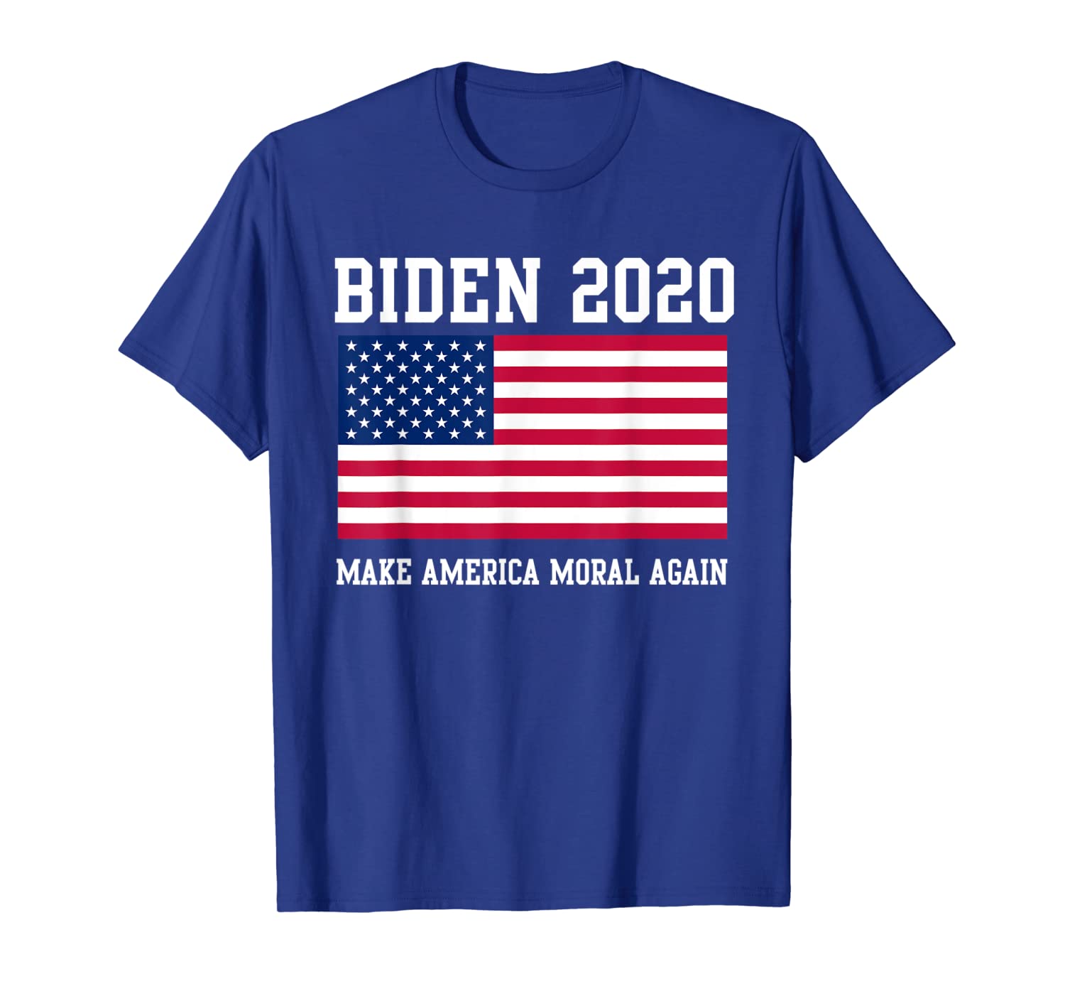 

joe biden 2020 make america moral again usa patriotic t-shirt, White;black