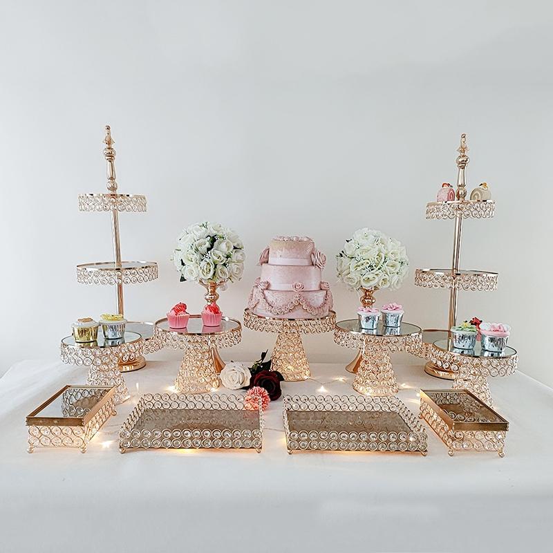 

Other Bakeware 3pcs-16pcs/lot Cake Plate Stand High Base Cupcake Dish Party Filming Props Dessert Wedding Decoration Display